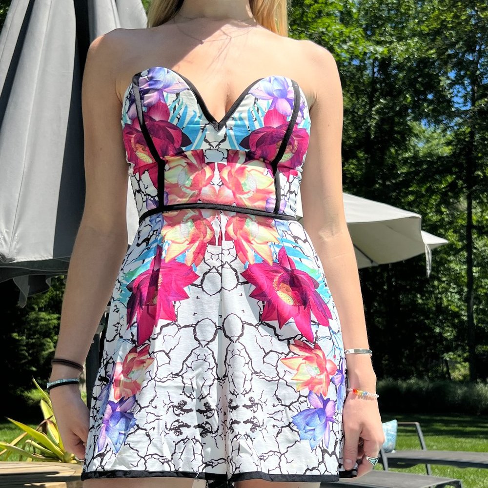 Neon Floral Romper